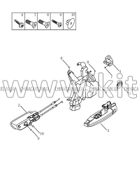 Замок передней правой двери Geely GC6 101800529051