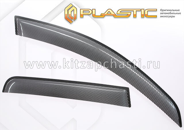 Дефлекторы на окна (комплект 4шт) "Фирма CA-plastic" серебряная шелкография JAC J7 2010030716183